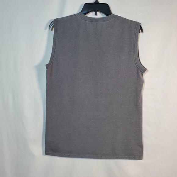Fruit of the Loom Men's Sleeveless Dark Gray Muscle Shirt Size Small - Picture 4 of 6
